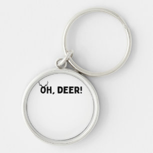 Oh Deer Simple Aesthetic Keychain