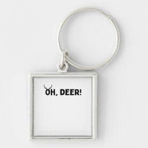 Oh Deer Simple Aesthetic  Keychain