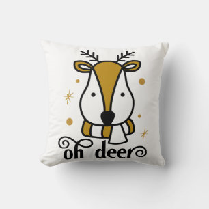 Oh Deer Throw Pillow