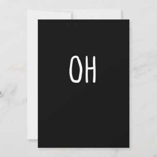 Oh Deer Trendy Halloween Style Flat Holiday Card
