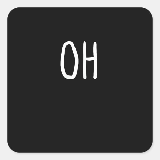 Oh Deer Trendy Halloween Style  Square Sticker (Front)