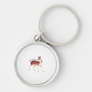 Oh Deer Whimsical Creative Design  Keychain
