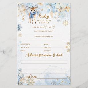 Oh Deer Winter Baby Boy Shower Game