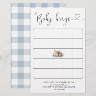 Oh Deer Woodland Winter Baby  Bingo Game