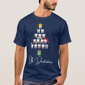 Oh Dentistree Christmas dental humour Gift Hallowe T-Shirt