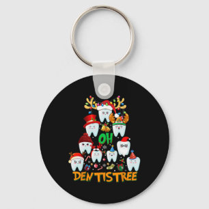 Oh Dentistree Fun Christmas Tree Dental Hygiene Xm Keychain