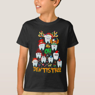 Oh Dentistree Fun Christmas Tree Dental Hygiene Xm T-Shirt