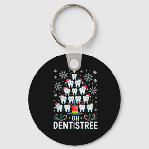 Oh Dentistree - Funny Christmas Tree Dental Hygien Keychain