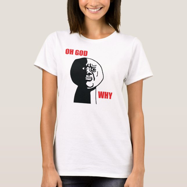 Oh Dieu pourquoi - T-shirt de spaghetti de dames (Devant)