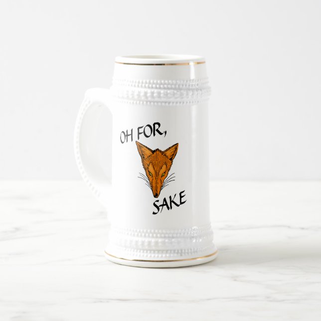 OH FOR FOX SAKE BEER STEIN (Front Left)