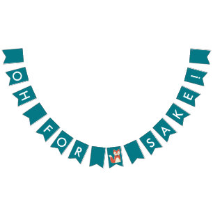 Oh, For Fox Sake Birthday Bunting Flags