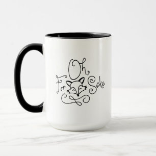 "Oh For Fox Sake" Doodle Mug