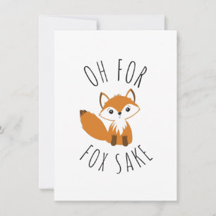 Oh for Fox Sake Holiday Card