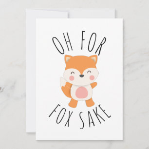 Oh for Fox Sake Holiday Card