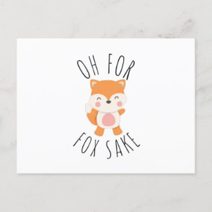 Oh for Fox Sake Postcard
