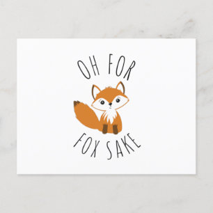 Oh for Fox Sake Postcard
