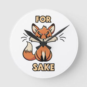 oh for fox sake round clock
