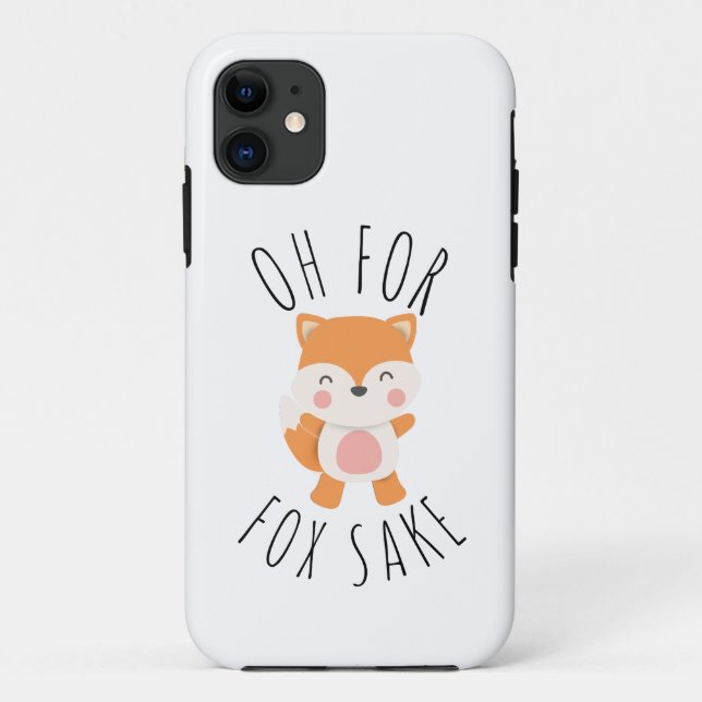 Oh for Fox Sake Square Case-Mate iPhone Case (Back)