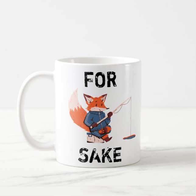 Oh! For fox sake travel coffee tea Two-Tone Coffee Mug (Left)