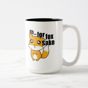 Oh... For Fox Sake Two-Tone Coffee Mug
