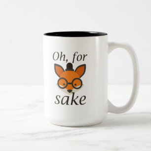 Oh, For Fox Sake Two-Tone Coffee Mug