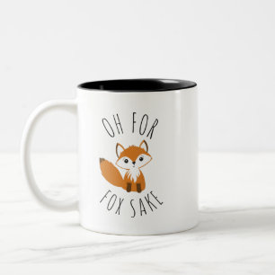 Oh for Fox Sake Two-Tone Coffee Mug