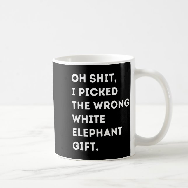 Oh Funny White Elephant For Adults Under 15 20  Coffee Mug (Right)
