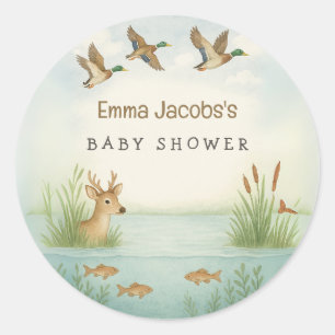 Oh Garçon ! Autocollants pour Baby Shower sur le t