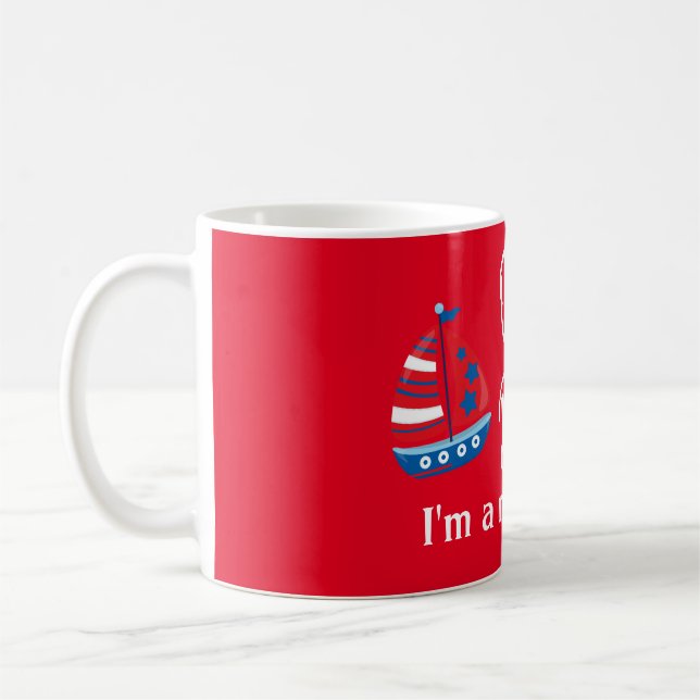 Oh garçon Nautical New MOM tasse de café (Gauche)