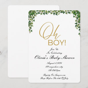 OH GARY baby shower invitation