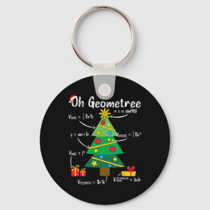 Oh geometree fun christmas tree geometry math teac keychain