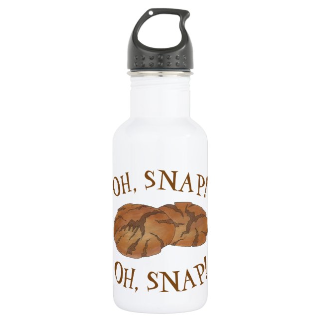 Oh (Ginger) Snap Amish PA Dutch Gingersnap Cookies 532 Ml Water Bottle (Front)