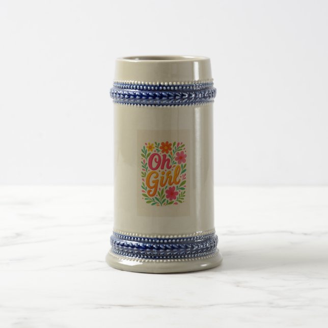 "OH GIRL"  BEER STEIN (Center)