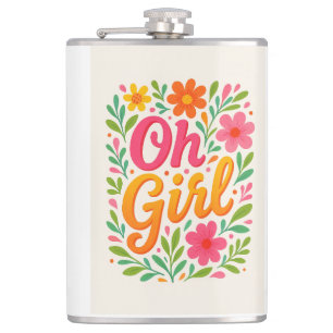 "OH GIRL" HIP FLASK