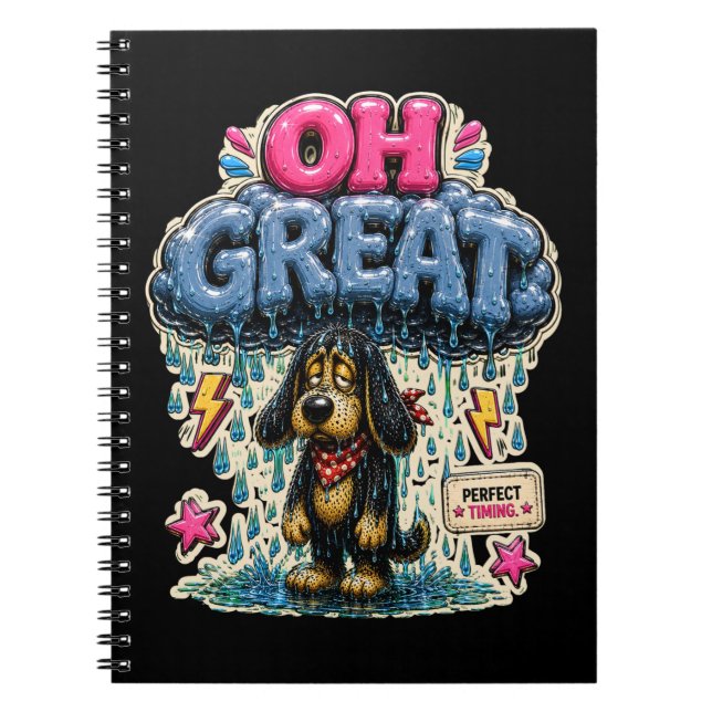 Oh Great Personalized Funny Sarcastic Notebook (Front)