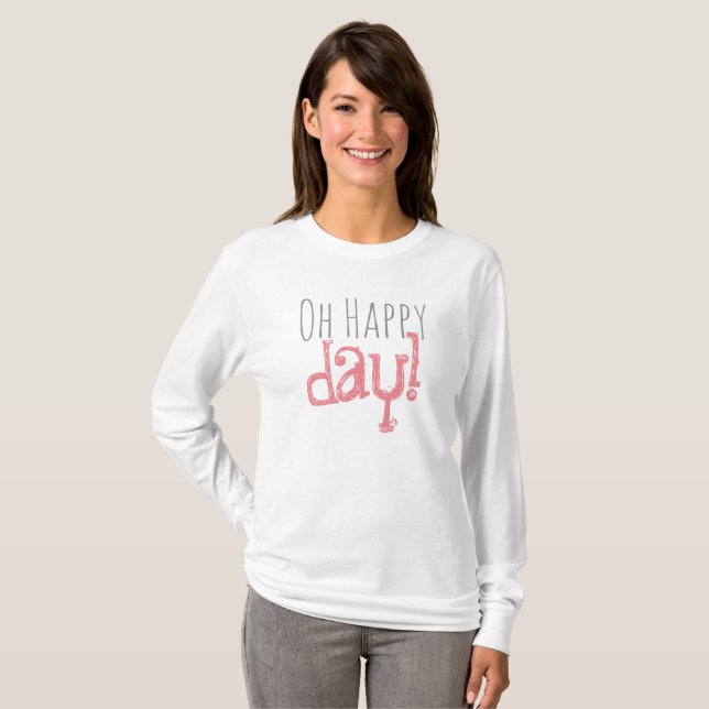 Oh happy day, Women's Basic Long Sleeve T-Shirt (Front Full)