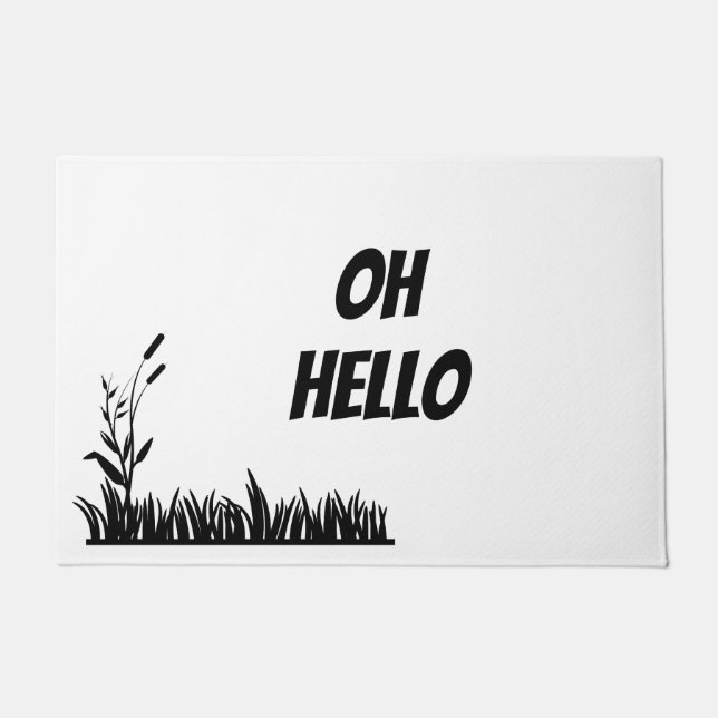 Oh  Hello Doormat (Front)