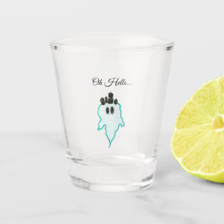 Oh Hello...The Friendly Candle Ghost Shot glass! Shot Glass