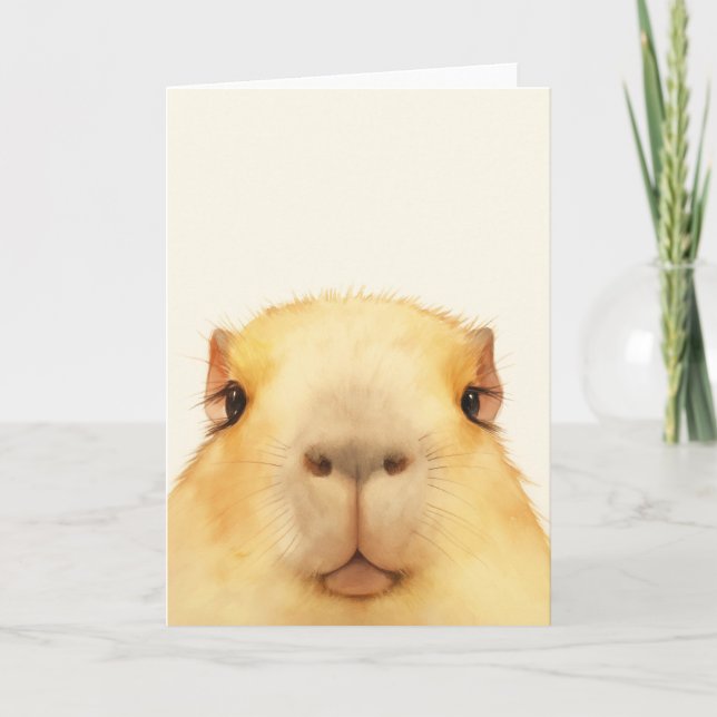 Oh Hello There Capybara Card (Front)