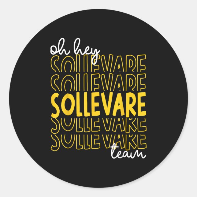 Oh Hey Sollevare Team House Of Uplifting Rca Schoo Classic Round Sticker (Front)