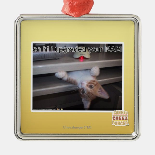 oh hi i upgraded your RAM Metal Ornament (Front)