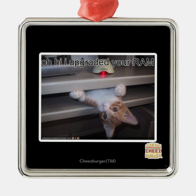 oh hi i upgraded your RAM Metal Ornament (Front)