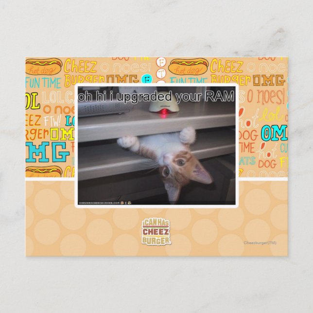 oh hi i upgraded your RAM Postcard (Front)