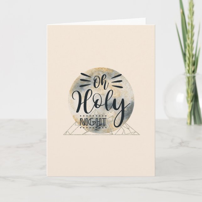 Oh Holy Night Blond Carte de Noël (Devant)