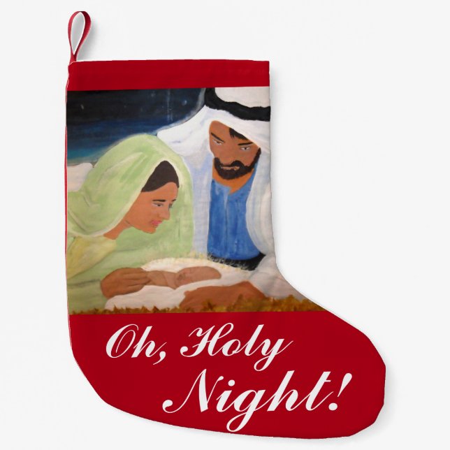 Oh, Holy Night Christmas Stocking (Front)