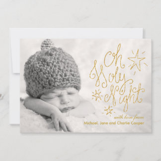 Oh Holy Night Gold Parties scintillant| Carte phot