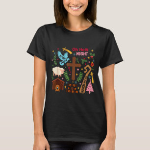 Oh Holy Night Jesus Is The Reason Christian Christ T-Shirt