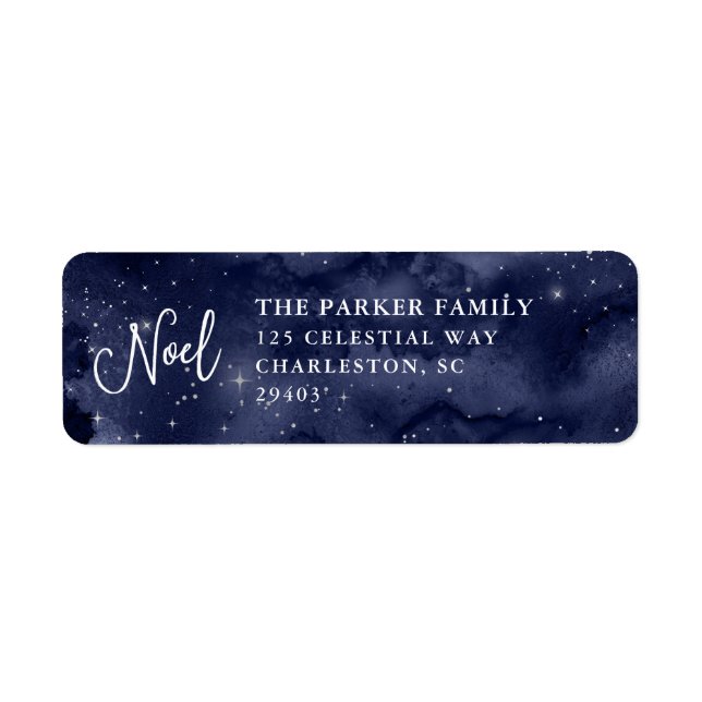 Oh Holy Night | Stars at Christmas Dark Blue Noel (Front)