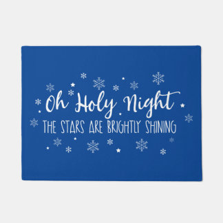 Oh Holy Night The Stars Are Brightly Shining Doormat