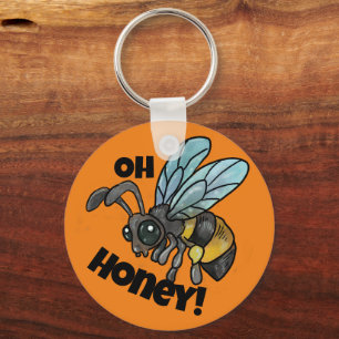 Oh Honey! Cute Bee Keychain